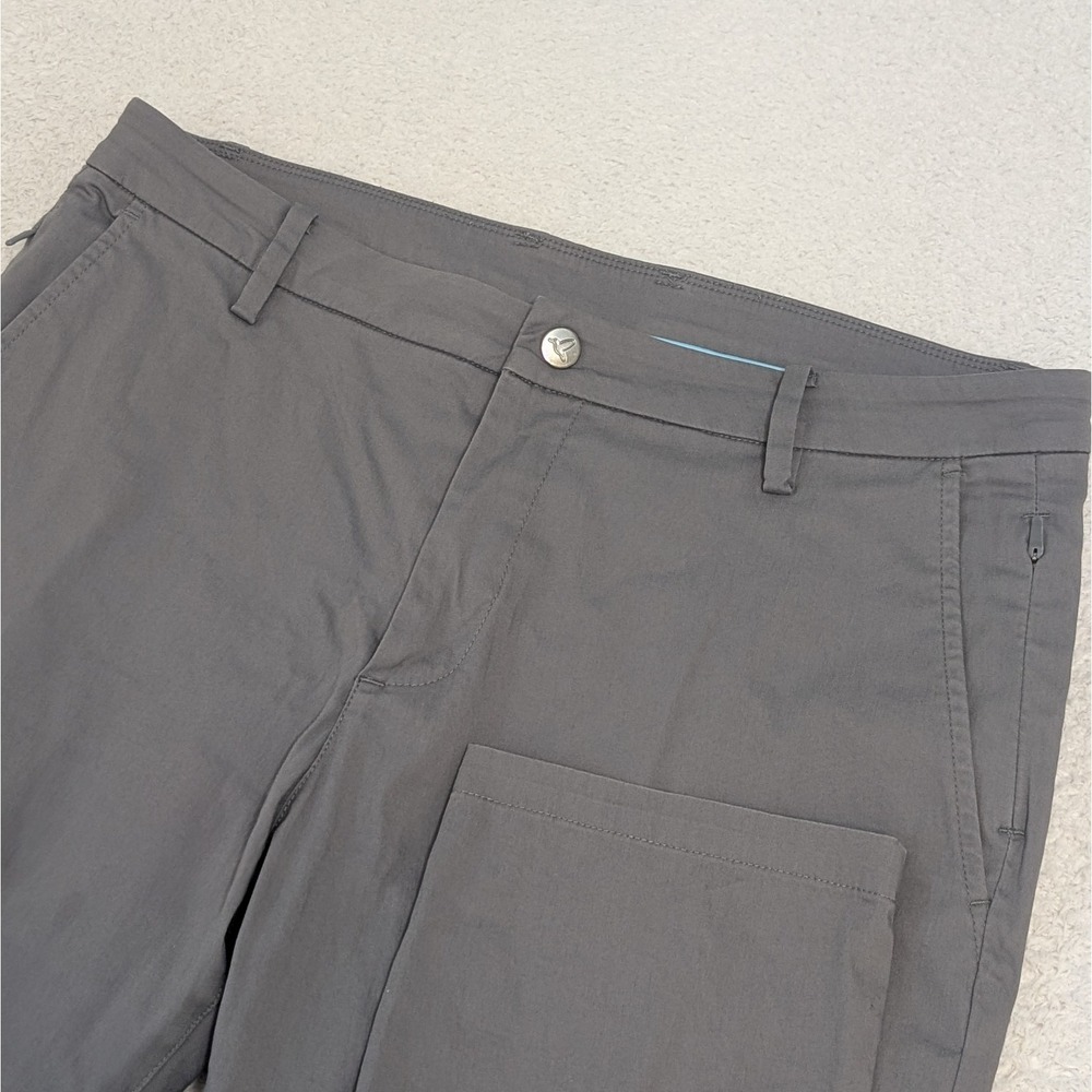 Birddogs Pants Mens 34x34 Gray Tapered Chino Golf Performance Travel Lined Pants